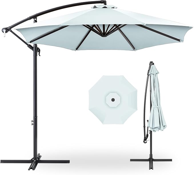 Best Choice Products 10ft Offset Cantilever Hanging Market Patio Umbrella by Unknown