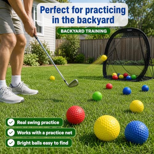 Foam Golf Practice Balls 16 or 54 Pack Soft Limited Flight Golf Balls - Image 5