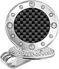 Golf Ball Marker with Carbon Fiber Ball Marker Bracelet, Golf Accessories, Golf Gifts, Golf Counter for Men Women