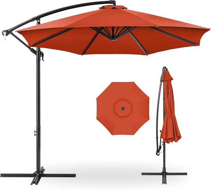Best Choice Products 10ft Offset Cantilever Hanging Market Patio Umbrella by Unknown