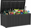 230 Gallon Resin Deck Box, Package Delivery Box by LAUSAINTHOME