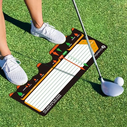 Golf Training Mat for Beginners | Posture Assistance and Entry-Level Stance by Gismelio
