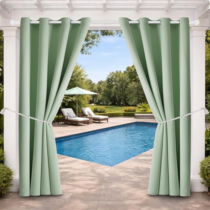Outdoor Indoor Curtains W52 x L108 by DivaenCamino
