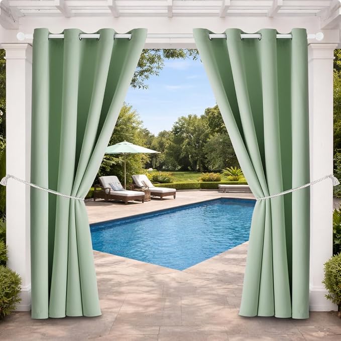 DIVA EN CAMINO DEC Outdoor Patio Curtain Waterproof Darkening Thermal Insulated by DivaenCamino