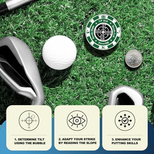 2 Pack Golf Green Reader, Ball Marker - Image 5