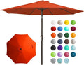 JEAREY 9FT Outdoor Patio Umbrella, Market Umbrella, Tilt & Crank UV Protection by JEAREYOutdoorsCollection