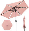 Best Choice Products 7.5ft Solar Umbrella LED Lighted Patio Umbrella, Table by Unknown