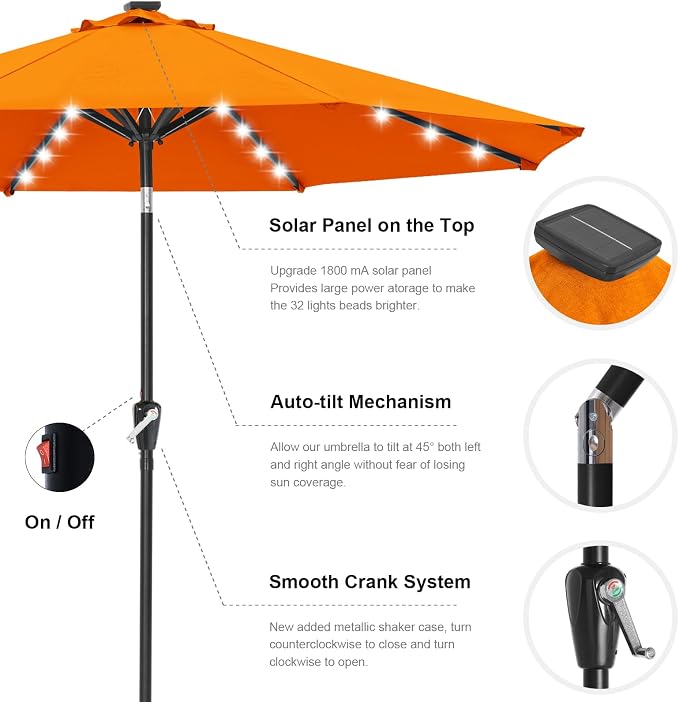 ABCCANOPY Solar Led Patio Umbrella - Image 6