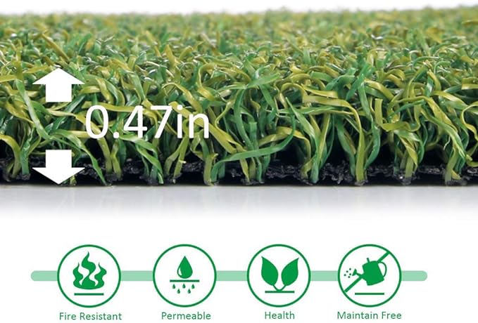 Pro Putting Green Golf Artificial Grass Turf 5FTX62FT， Indoor Outdoor Golf Training Mat, Synthetic Fake Grass for Baseball Football Gym Sports