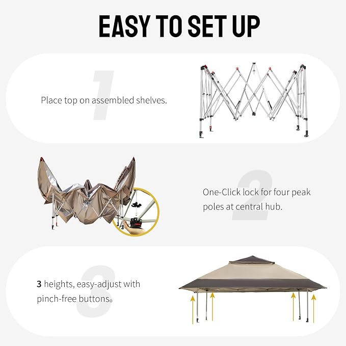 CROWN SHADES 13x13 Pop Up Gazebo - Image 4