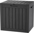 Outdoor Storage Box, 35 Gallon Waterproof Deck Box, Quick Snap-Lock Resin by GraceYourYard
