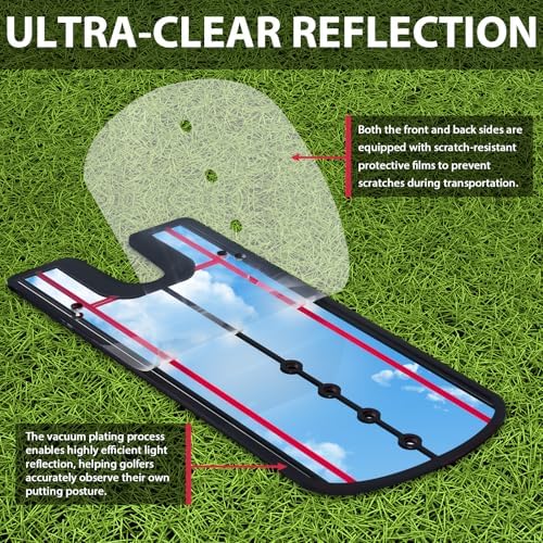 Golf Putting Mirror, Portable Training Aid, Golf Putting Mirror Training Aid - Image 7