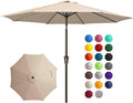 JEAREY 10 ft Outdoor Patio Umbrella w/Tilt and Crank by JEAREYOutdoorsCollection