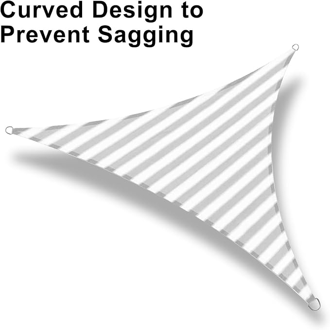 LOVE STORY 16' x 16' x 16' Triangle Sun Shade Sail - Image 6