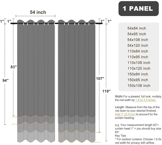 BONZER Outdoor Waterproof Curtains - Image 9