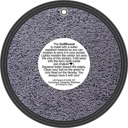 GolfRound Towel Pocket Golf Ball Cleaner - Image 2
