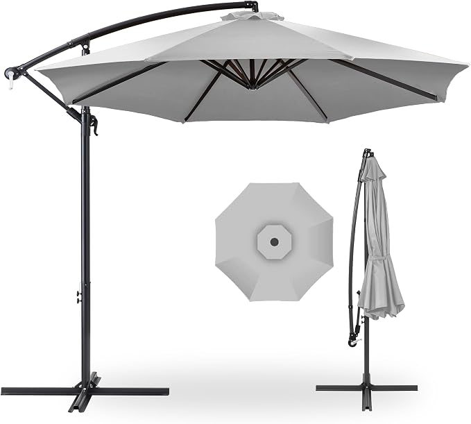 Best Choice Products 10ft Offset Cantilever Hanging Market Patio Umbrella by Unknown