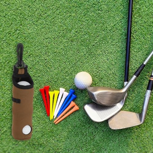 uxcell Golf Ball Carry Bag, Waist-Mounted Storage Bag Neoprene Golf Tee Holder - Image 6