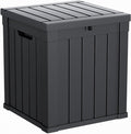 DRATO 51 Gallon Outdoor Storage Box Waterproof, Lockable Resin Deck Box by DRATOprovidesawarmandcozy