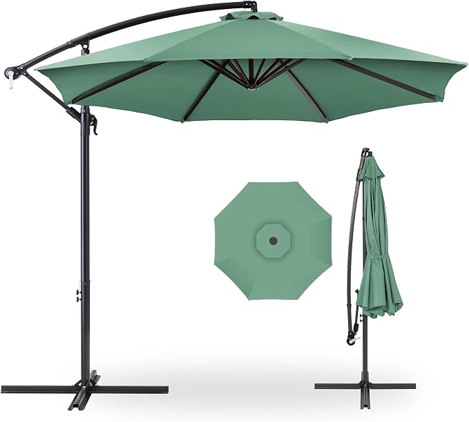 Best Choice Products 10ft Offset Cantilever Hanging Market Patio Umbrella by Unknown