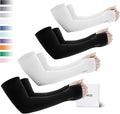 GOUNOD Sun Protection Cooling Arm Sleeves with Thumb Holes - Gardening Outdoors Sports Workouts Sunscreen Arm Sleeves