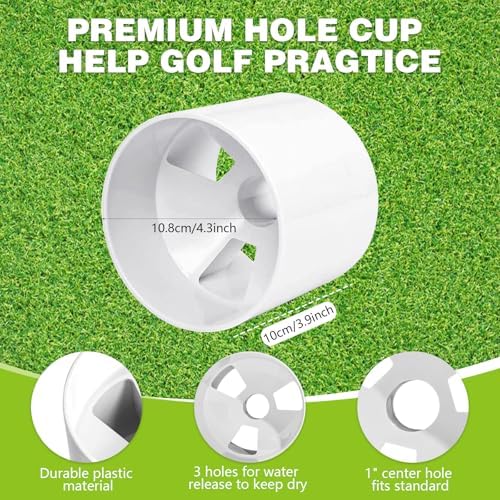 Set Golf Hole Cup with Protective Cover – Elevating Your Home Golfing - Image 2