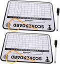 Mikikit 2pcs Double Sided Dry Erase Writing Board Lightweight Golf Score Tracking for Childrens Practice and Competitions