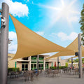 Royal Shade 32' x 32' x 32' Sand Beige Triangle Sun Shade Sail Canopy Outdoor by RoyalShade