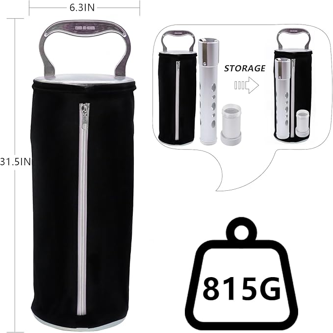 HOW TRUE Shag Bag for Golf Balls, Golf Ball Retriever with Detachable Aluminum Alloy Tube, Golf Shag Bags, Hold up to 70 Balls