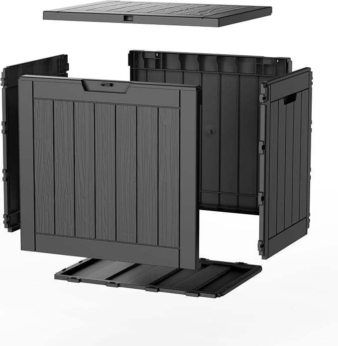 36 Gal Waterproof Outdoor Storage Box UV Resistant Deck Box | Resin storage bin - Image 7
