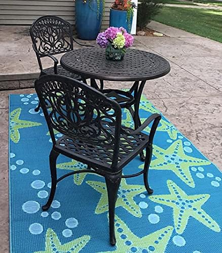 Mad Mats Outdoor Rug, Reversible Plastic Mat - Image 3