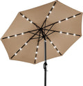 Best Choice Products 10ft Solar Polyester LED Lighted Patio Umbrella w/Tilt by Unknown