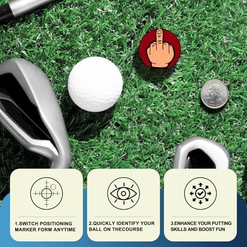 Golf Ball Marker, Middle Finger Ball Marker - Image 3