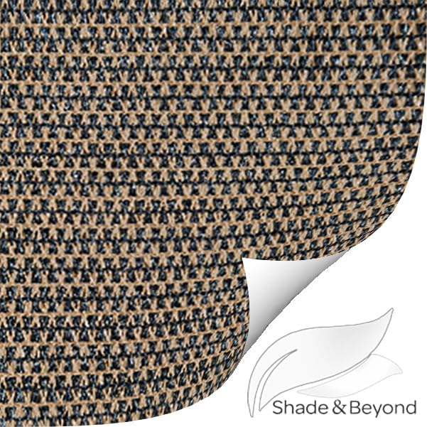 Shade&Beyond Rectangle Sun Shade Sail 10'X15' Permeable Canopy Mocha - Image 8