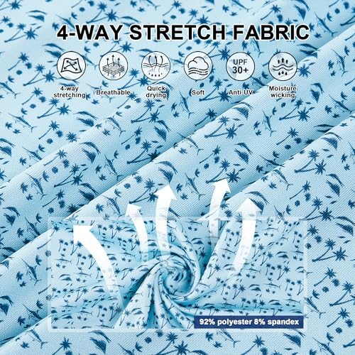 Mens Golf Shirt Short Sleeve Dry Fit Print Moisture Wicking Performance - Image 4