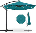 Best Choice Products 10ft Solar LED Offset Cantilever Hanging Market Patio by Unknown