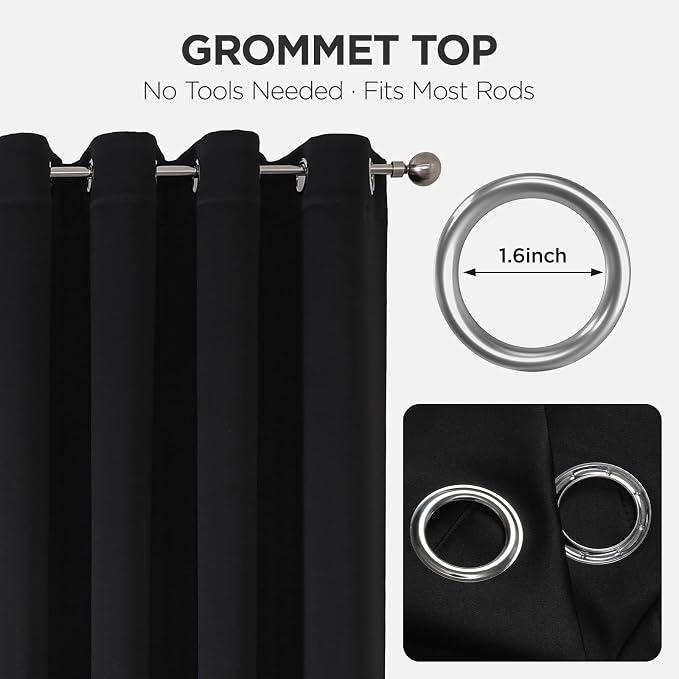 Joydeco Door Curtain Blackout Curtains - Image 9