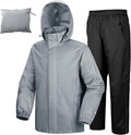 33,000ft Men's Rain Suit Packable Waterproof Lightweight Rain Gear for Golf Hiking Cycling 2 Pieces(Rain Jackets and Pants)