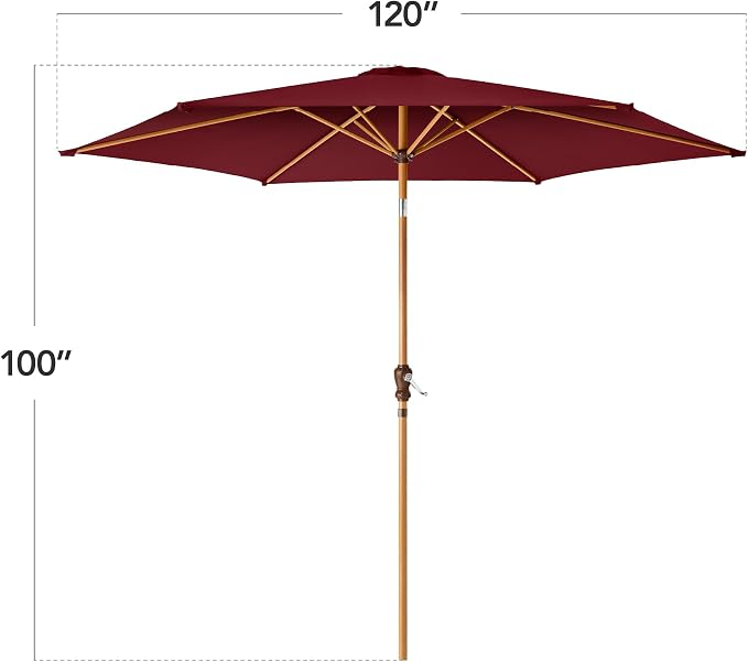 Best Choice Products 10ft Market Umbrella, Outdoor Sun Shade - Image 2