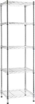 Amazon Basics 5-Shelf Tower Adjustable Storage Shelving Unit, 150 lbs Per Shelf by AmazonBasics