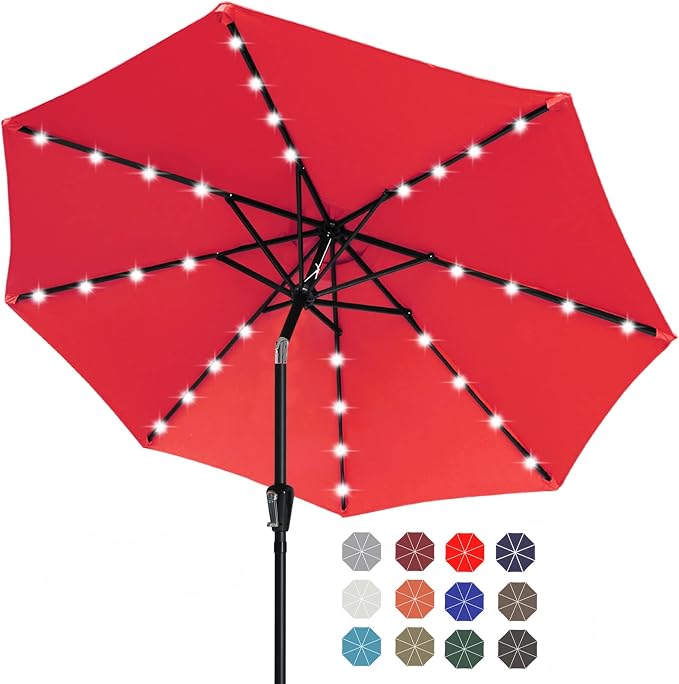 ABCCANOPY Solar Led Patio Umbrella by ABCCANOPY