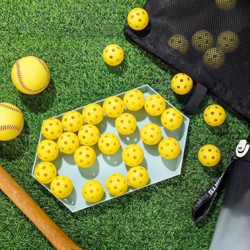 Lunmon 36 Pcs Practice Golf Balls Baseball 42mm Small - Image 3