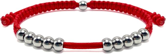 LAMIBEE Golf Stainless Steel 10 Beads Score Counter Bracelet, Golf Stroke Count Bracelet, Resizable and Easy to Adjust Golf Round Scoring Tracker, Durable and Stylish Golf Accessory