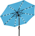 Best Choice Products 10ft Solar Polyester LED Lighted Patio Umbrella w/Tilt by Unknown