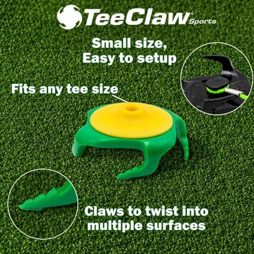 Tee Claw Golf Tee Holder, Golf Mat Tee, Golf Alignment String, Baseball Agility - Image 4