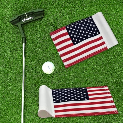 AZCOVER 2 Pack USA Golf Flag 8x6 Inch - Image 5