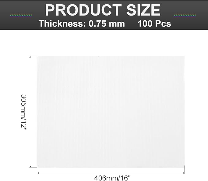 MECCANIXITY Foam Packing Pouches, 100 Pack 12 Inch x 16 Inch Wrap Bubble Pouches Cushion Foam Packing Supplies Packing sleeves White for Dishes Furniture Glasses Cups Moving Storage