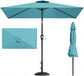 6.5' x 10' Rectangular Patio Umbrella Large Outdoor Market Umbrella w/UV by PatioKingdom