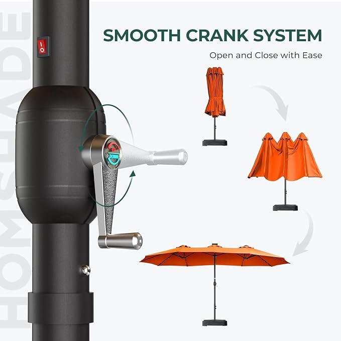 Rectangular Patio Umbrella - Image 9