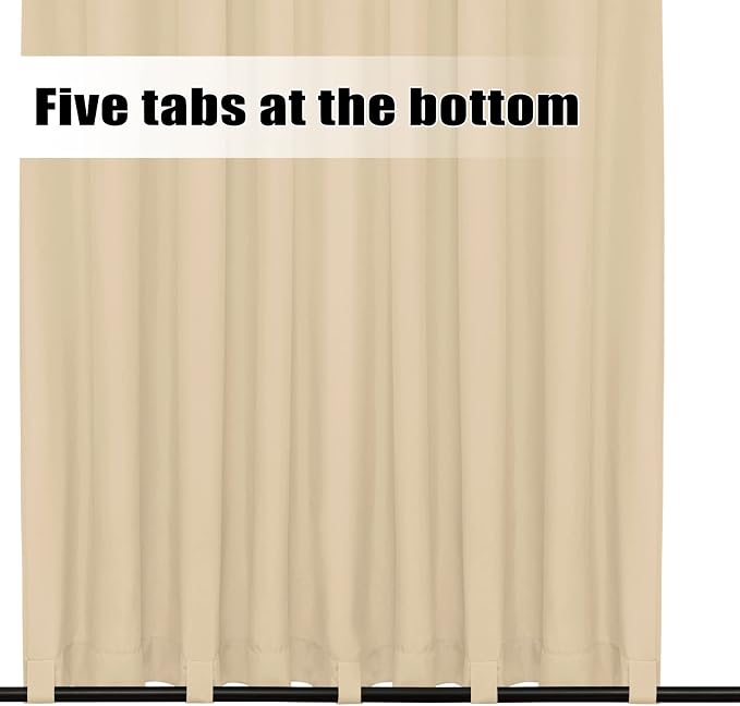 Easy-Going Outdoor Curtains for Patio 1 Panel, 110x108 inch, Weatherproof - Image 4